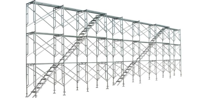 Scaffolding frames outside erect several tips coupler fix system way right into