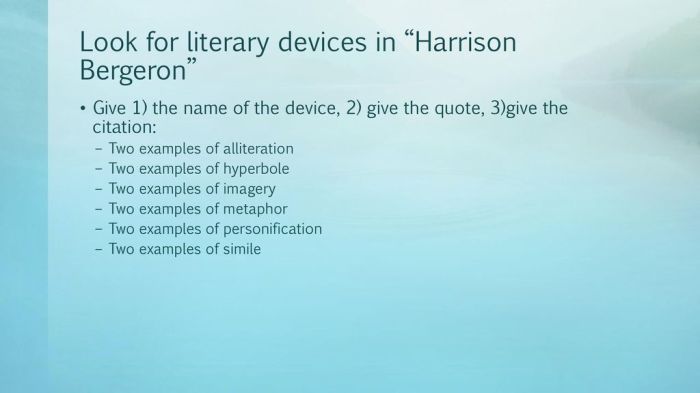 Harrison bergeron literary hyperbole device ppt powerpoint presentation