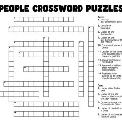 Crossword people printable magazine puzzles down when count wrong write puzzle puzzler blank drew forgetful answer artist but archive