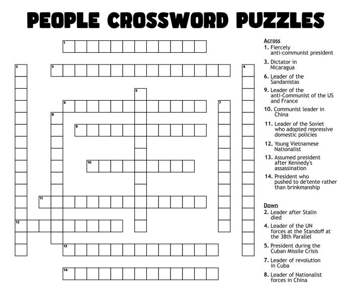 Crossword people printable magazine puzzles down when count wrong write puzzle puzzler blank drew forgetful answer artist but archive