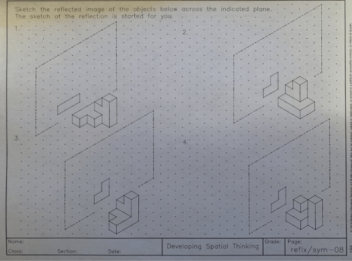 Sketching for developing spatial thinking workbook answers