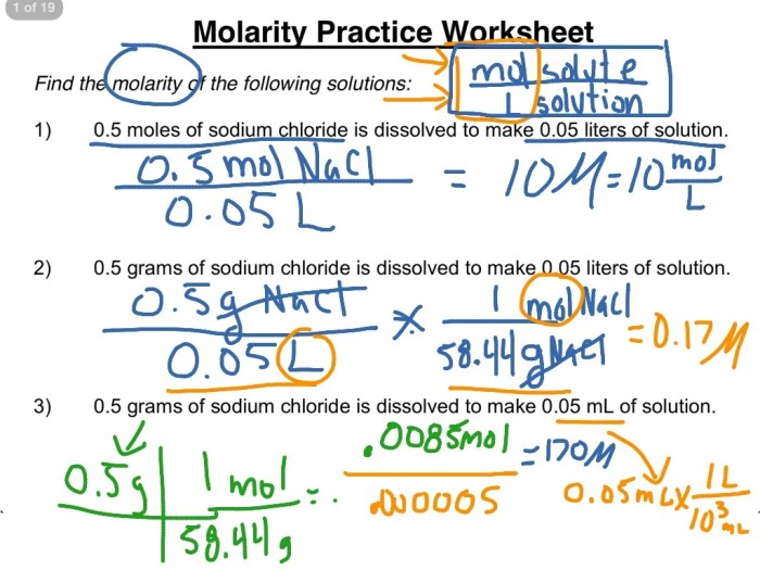 Concentrations worksheet molarity and molality